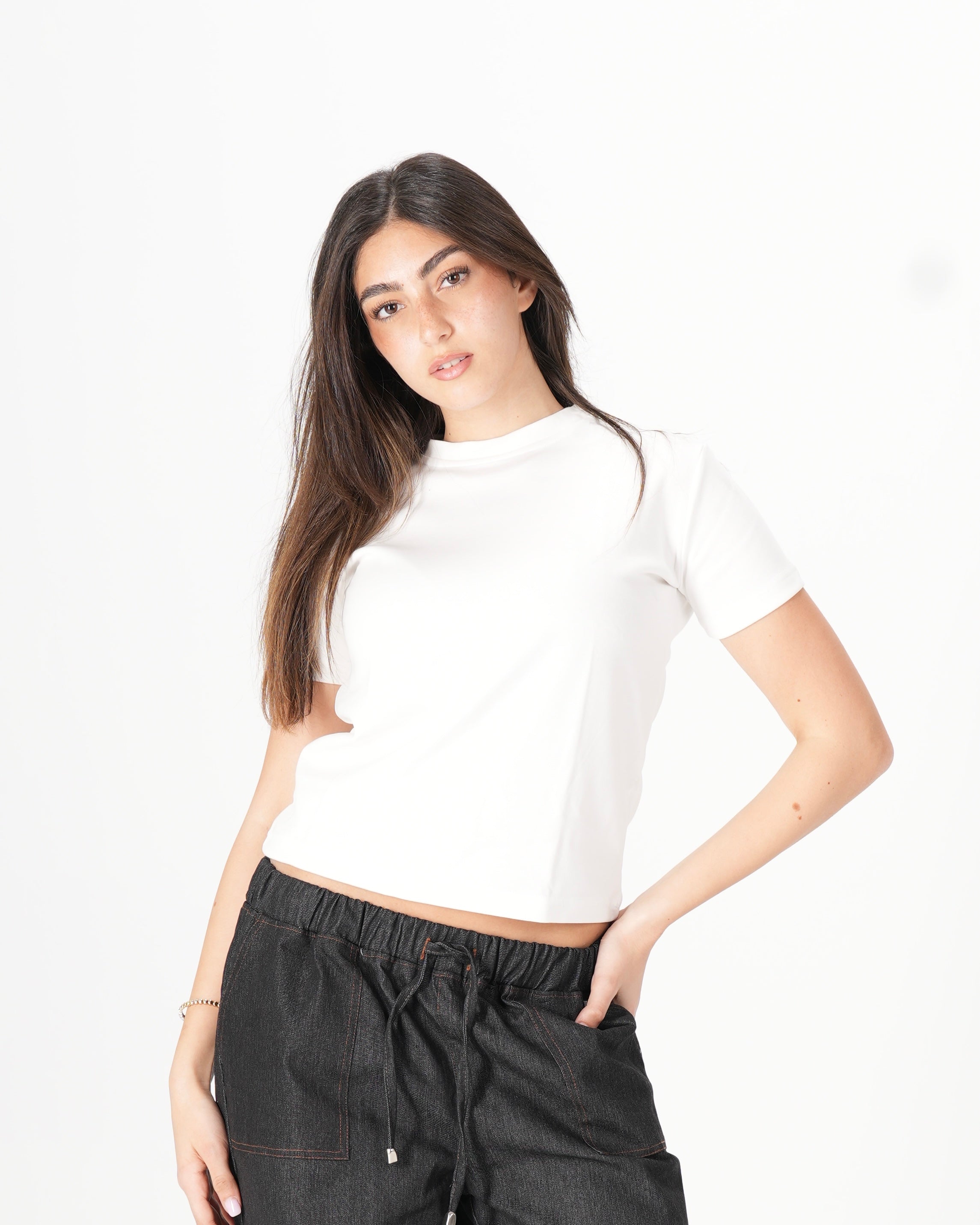 Short Sleeve Top – Off White