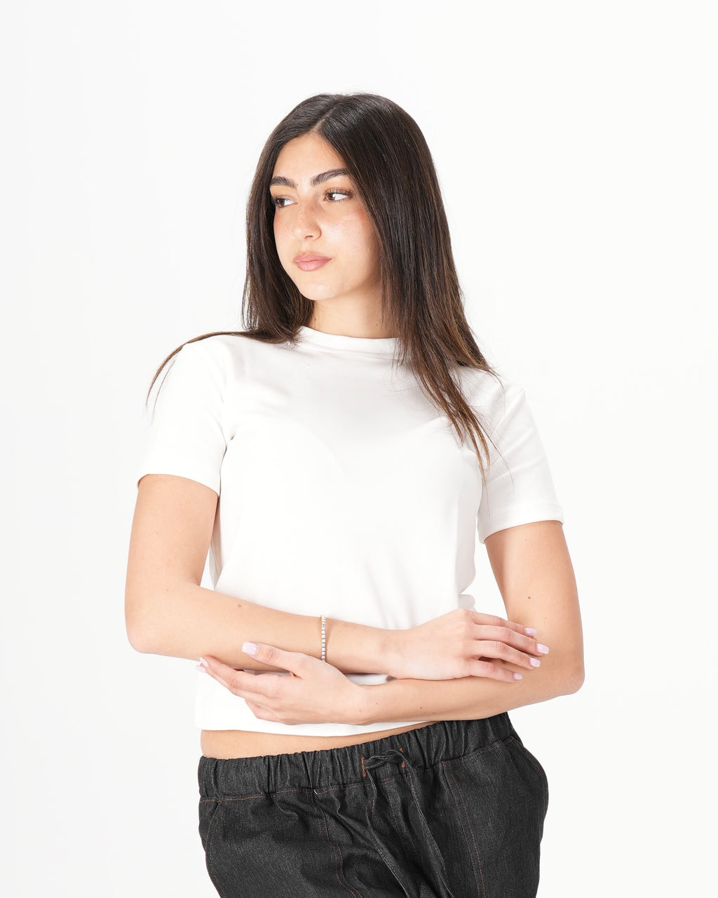 Short Sleeve Top – Off White