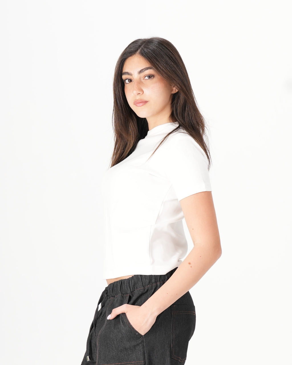 Short Sleeve Top – Off White