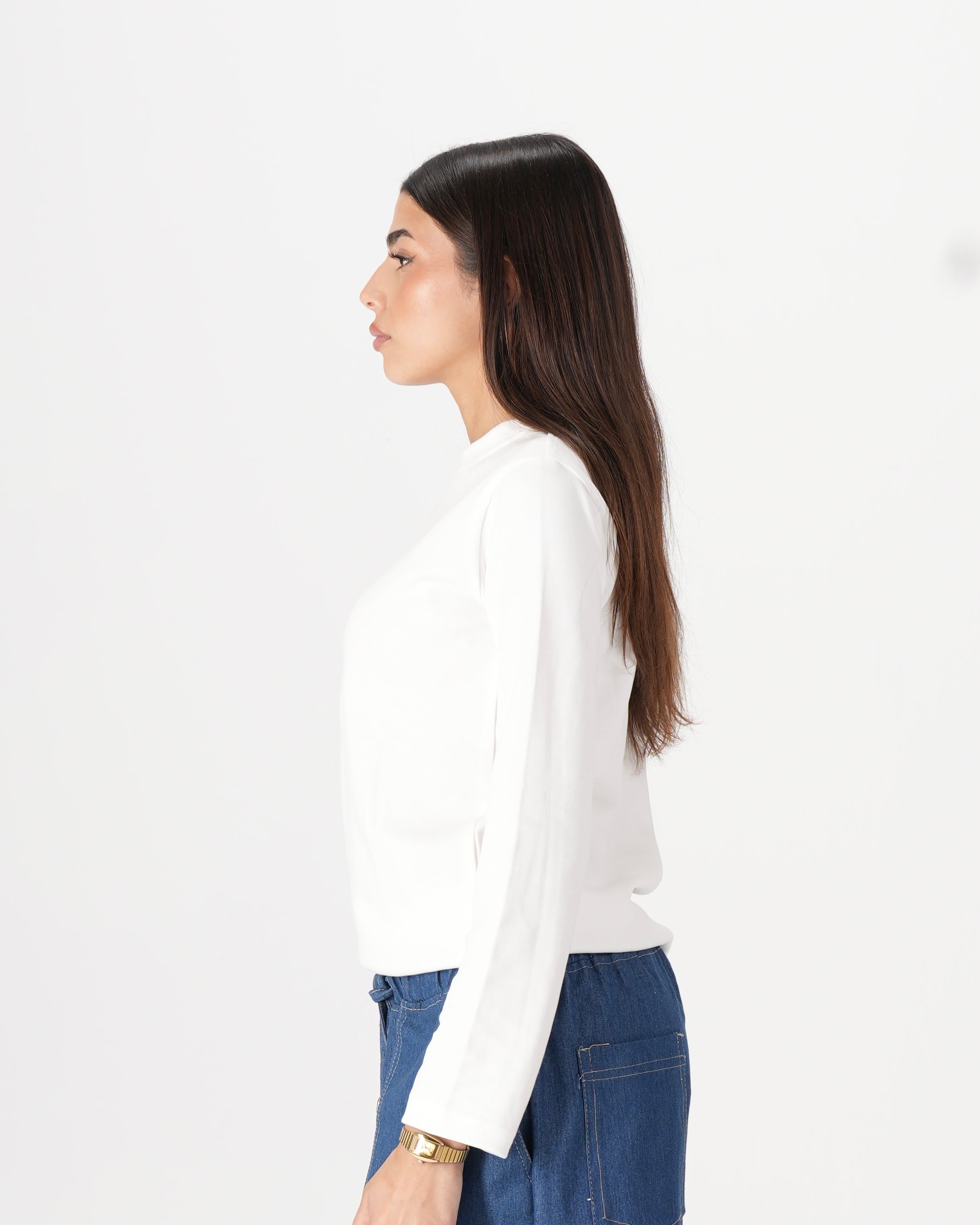 Long Sleeve Top – Off White
