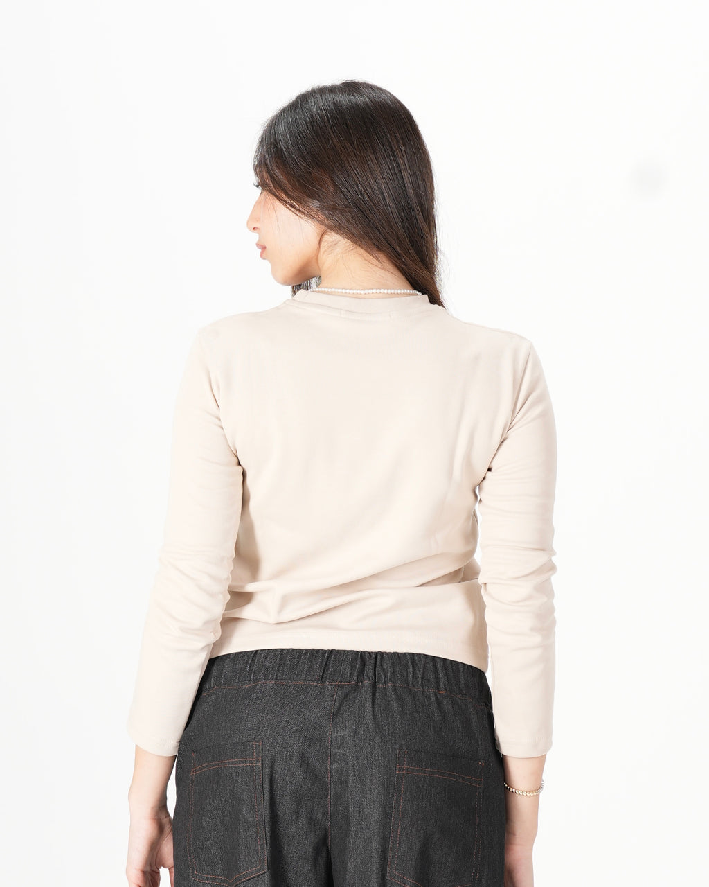 Long Sleeve Top – Beige