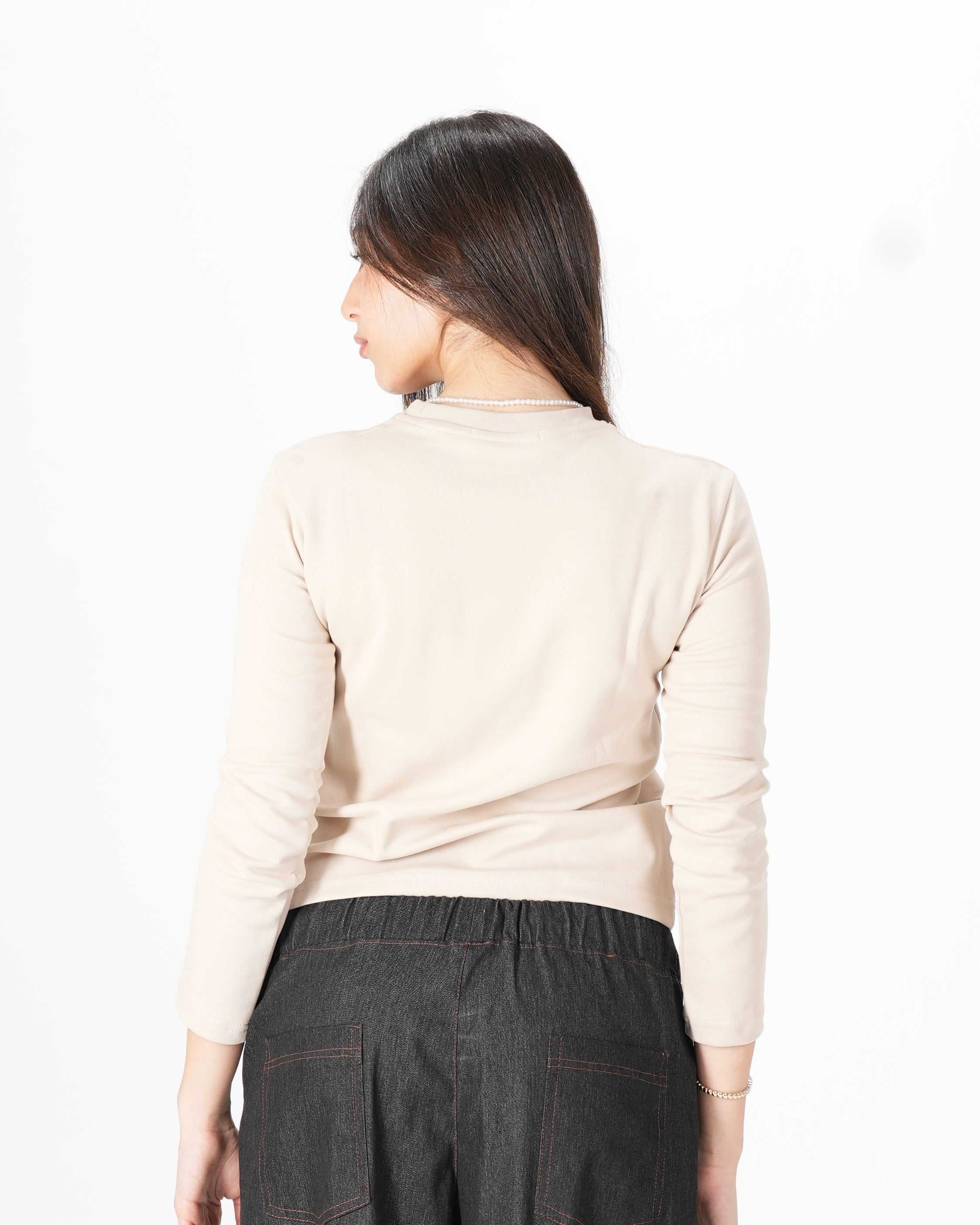 Long Sleeve Top – Beige